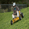 Their low profile makes the go karts safe for sloping sections