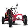 Drift Go Kart in red with padded seat cover