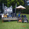 Our Go Karts on display at the Omokoroa Mower Racing Day