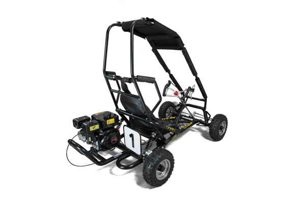  Caged Drift Go Kart Black