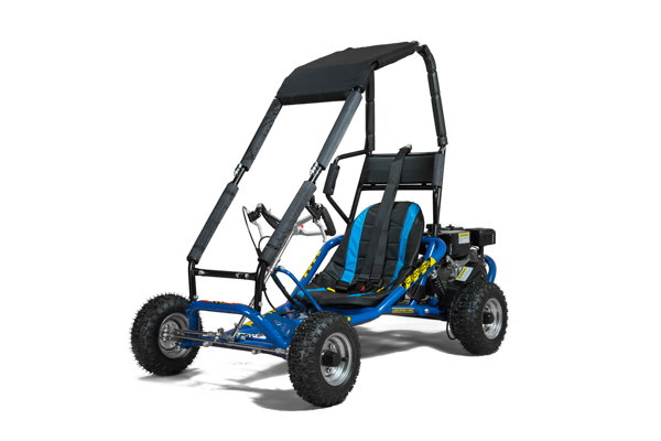 Caged Drift Go Kart Blue