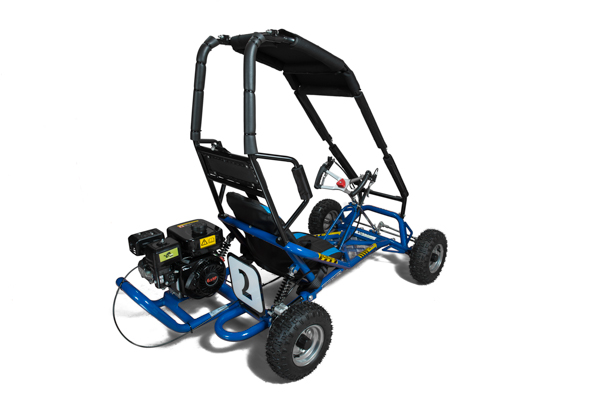 Caged Drift Go Kart Blue