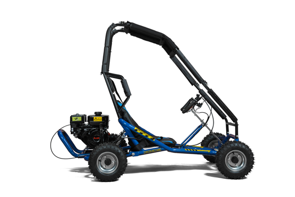 Caged Drift Go Kart Blue